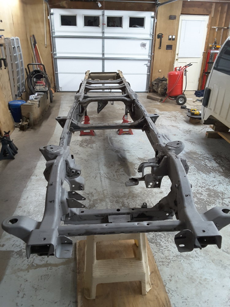 Painting frame and suspension parts NC4x4