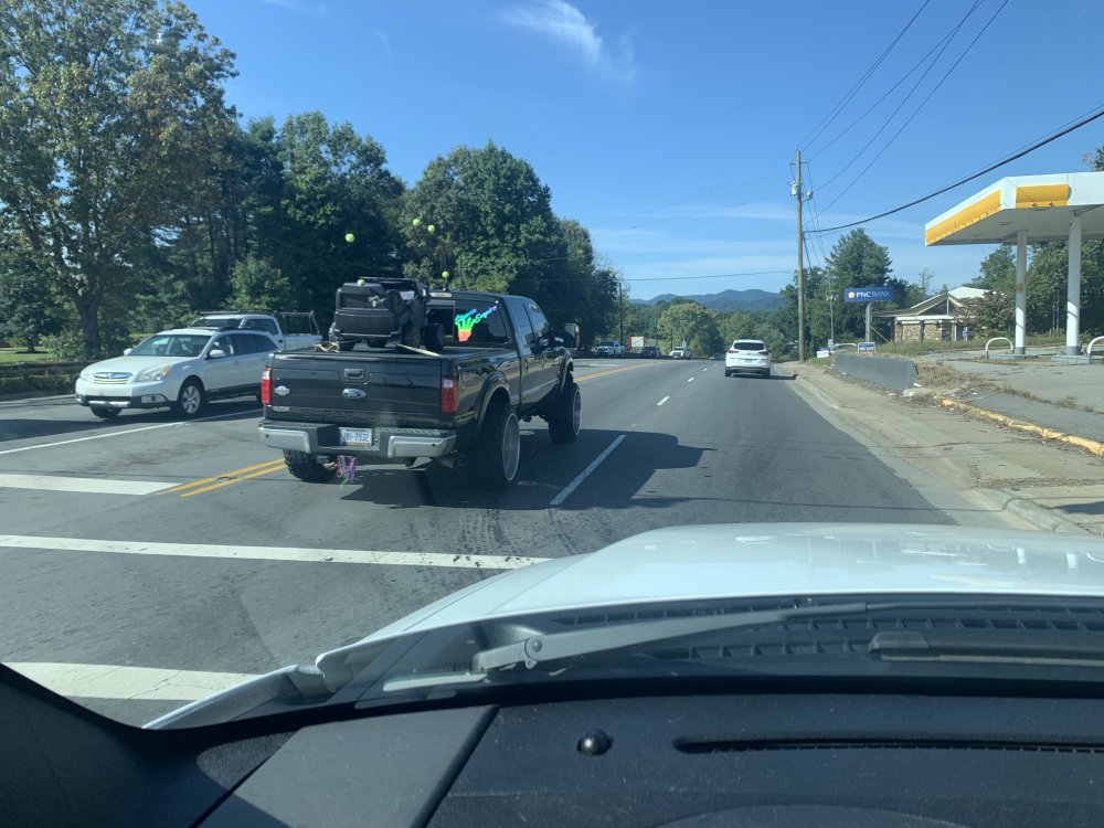 Truck antenna with store tennis ball