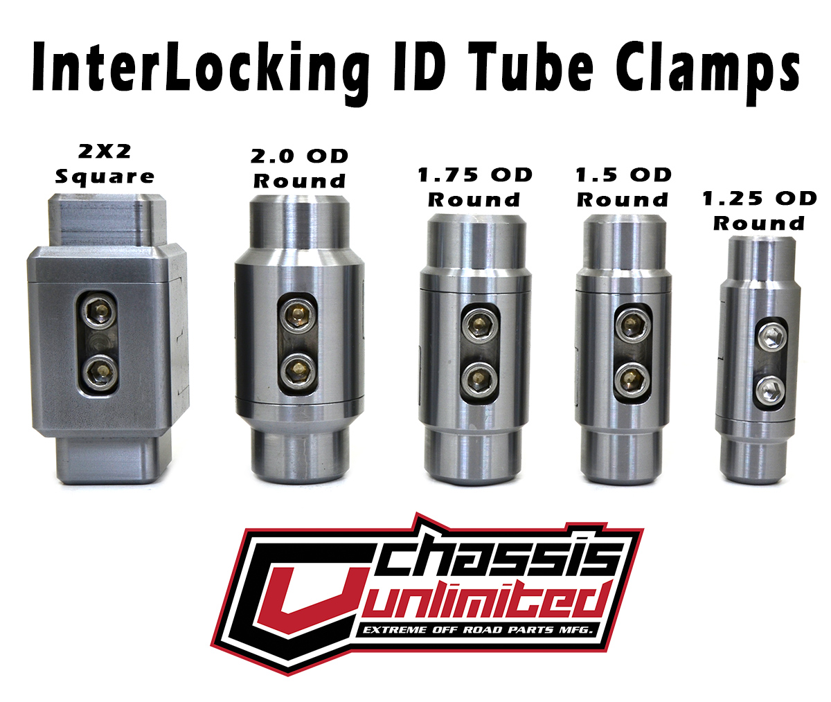 Round & Square Interlocking Tube Clamps - 10 Diffrent Sizes | NC4x4