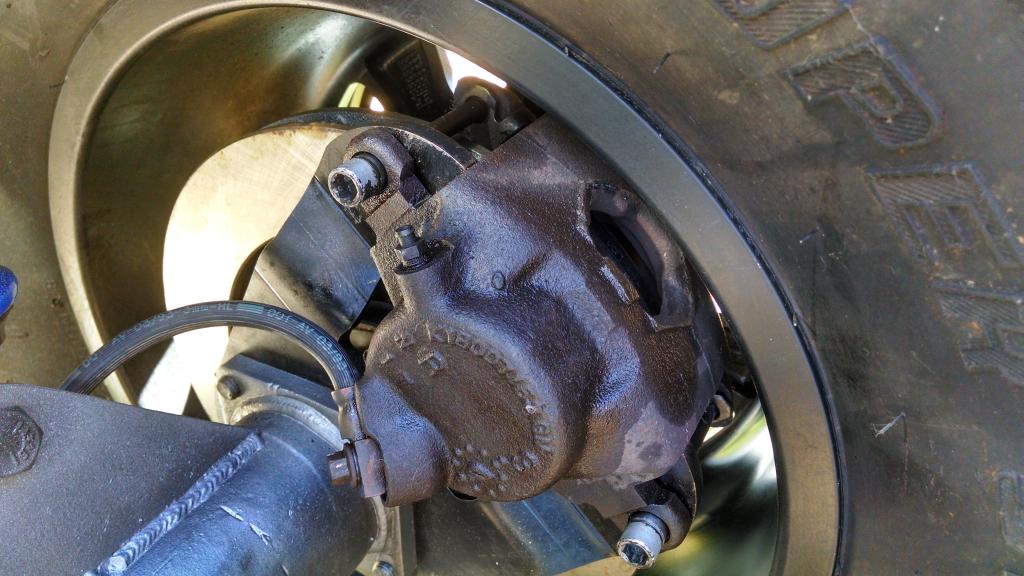 Rear axle disc brake conversion calipers. NC4x4