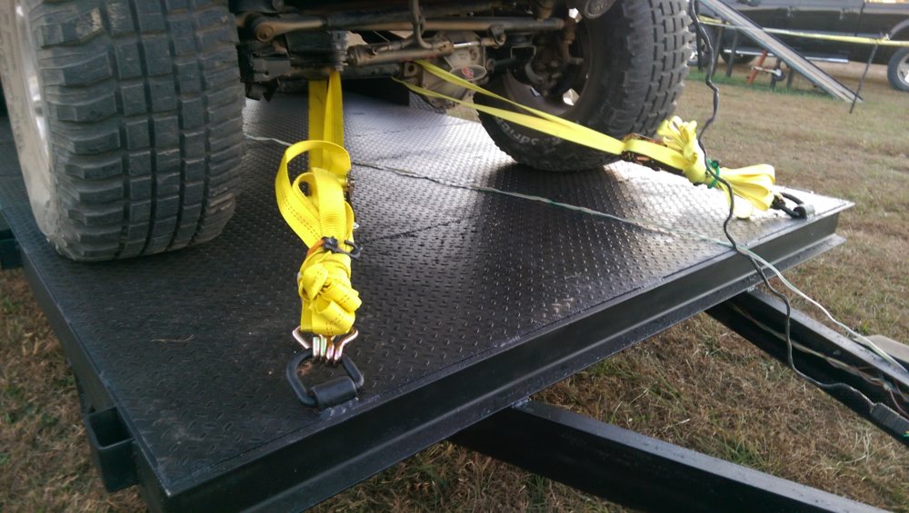 The right way to strap down your jeep NC4x4