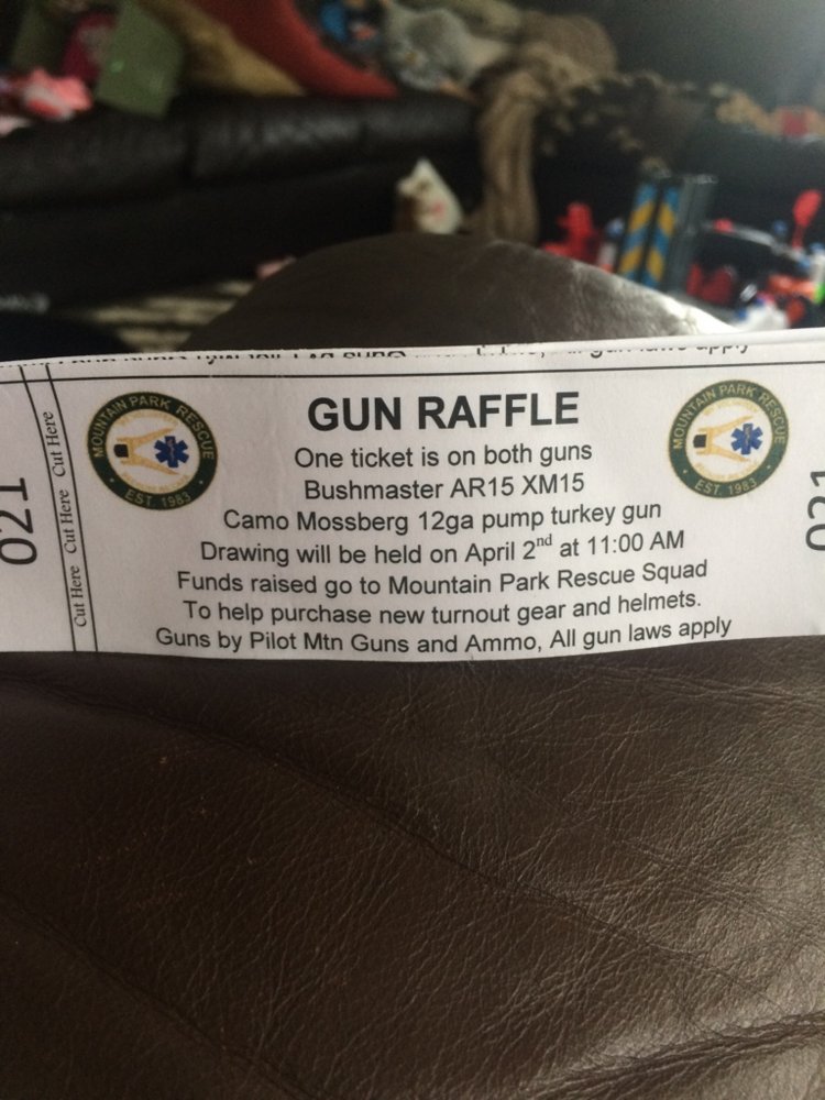 selling gun raffle tickets nc4x4