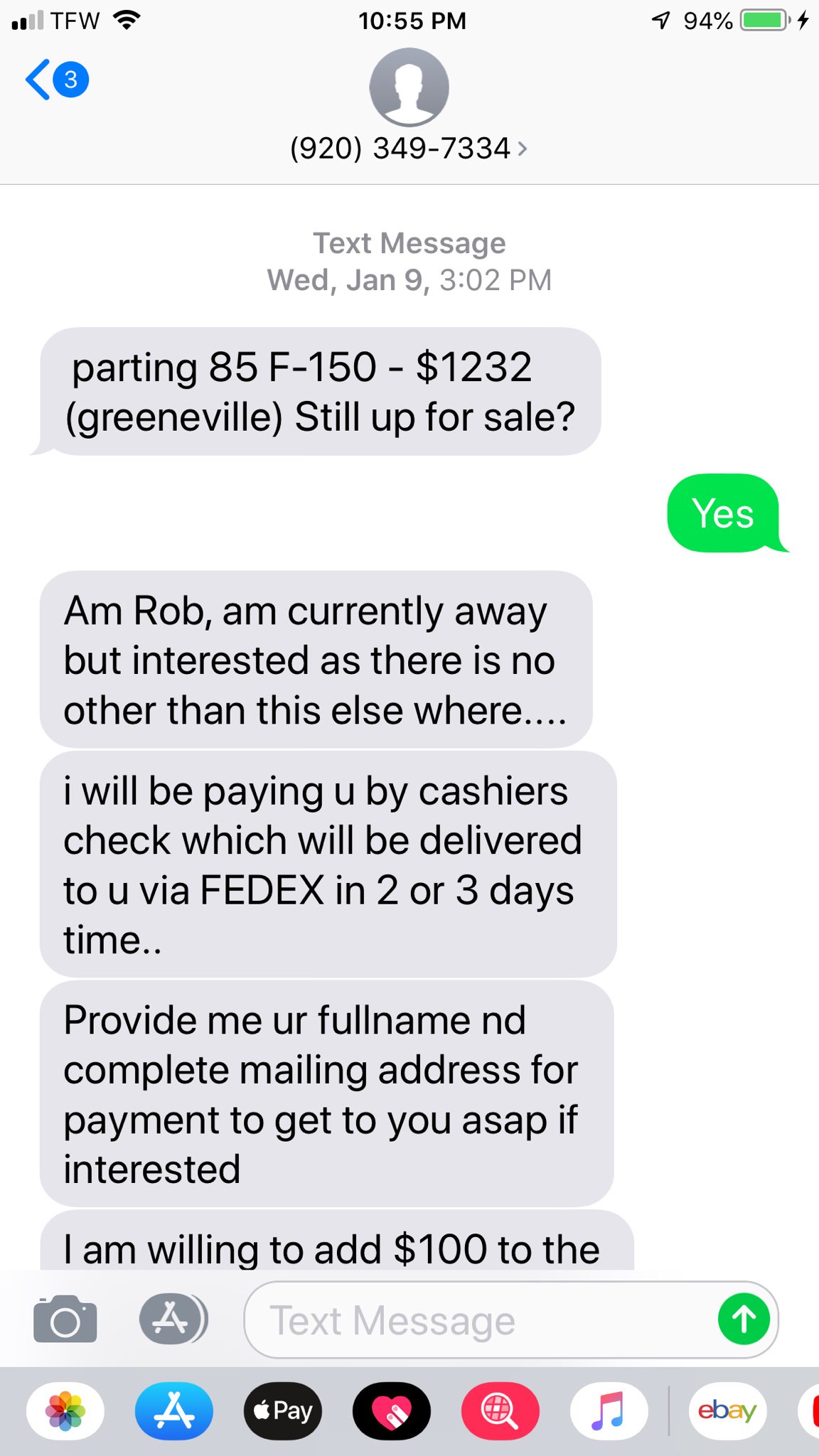 Fun with spam phone calls NC4x4