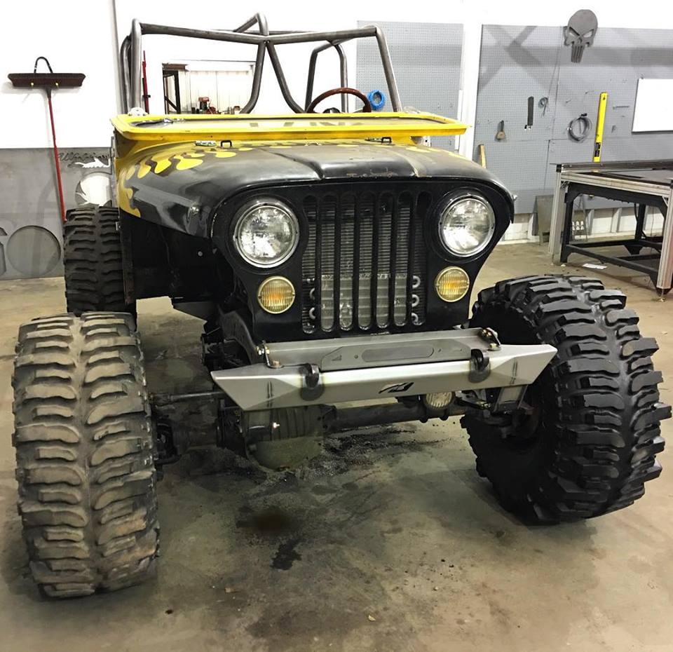 Jeep CJ7 on 43" SX Swampers and 1 ton axles NC4x4